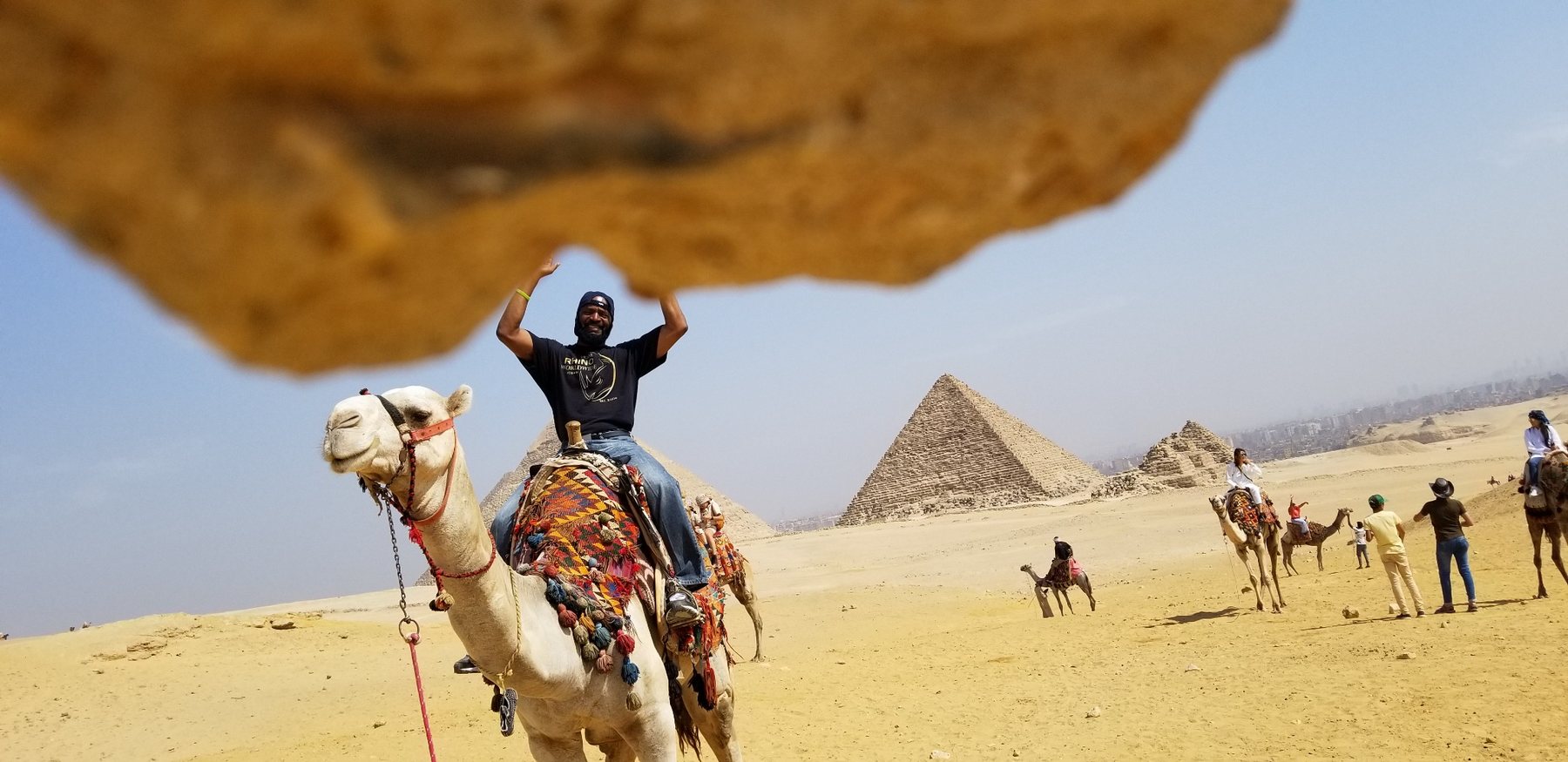 Camel ride across the Giza Plateau
