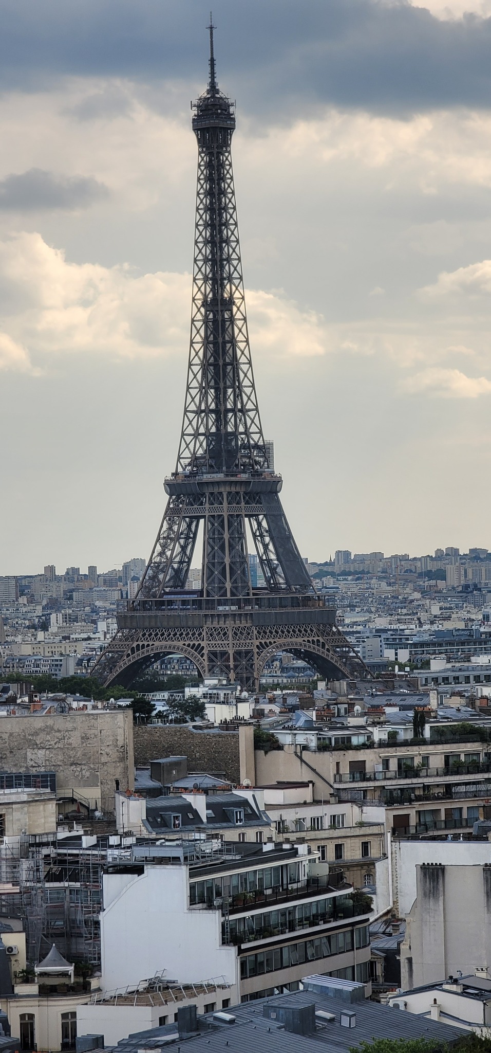 Eiffel Tower rising above the Paris skyline